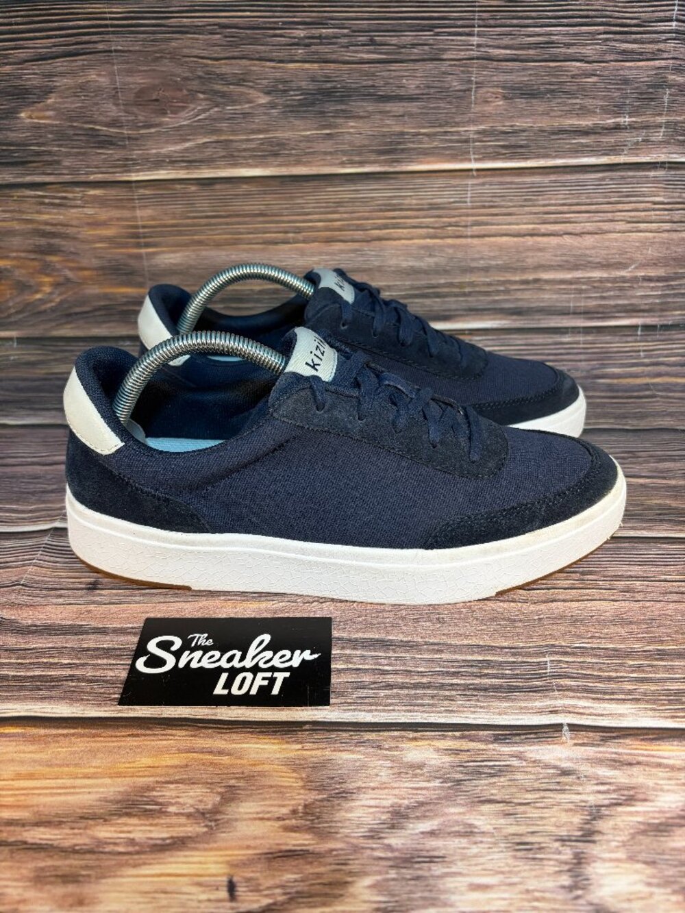 Kizik Prague Navy Blue Hands Free Men's Casual Sneakers Size 9.5